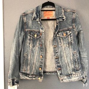 Destroyed look Jean jacket by Lucky Brand